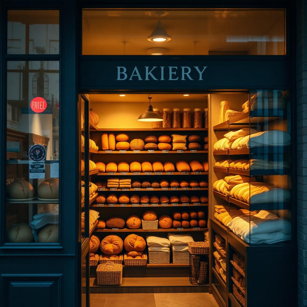 Cozy bakery interior